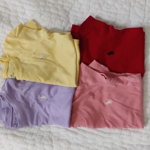 Set of 4 Polo Ralph Lauren girls tshirts size 5